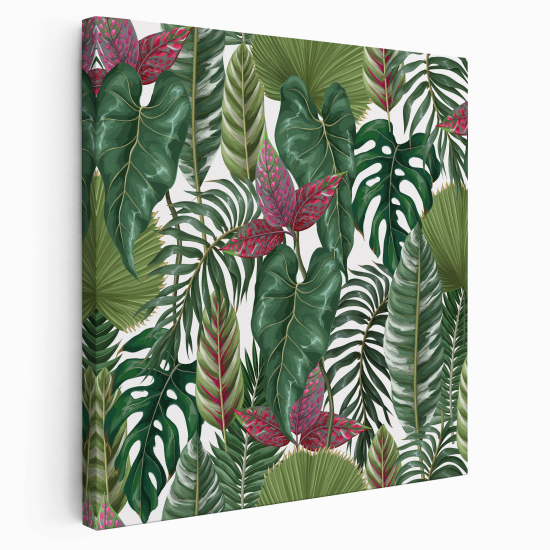 Canvas Print - Palm leaves