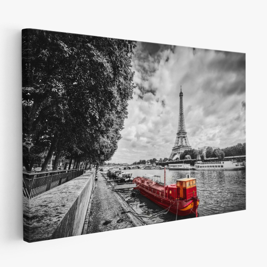 Canvas Print - Paris Eiffel Tower the Seine