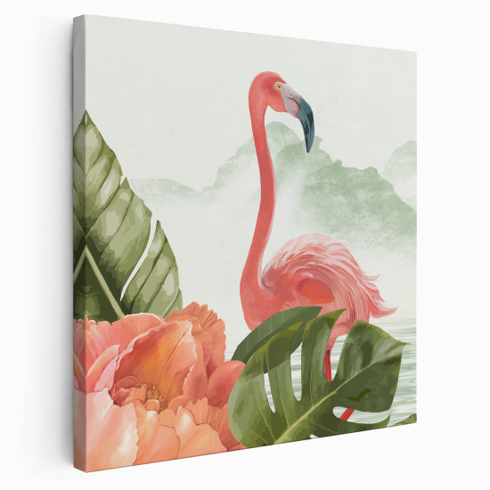 Canvas Print - Pink flamingo