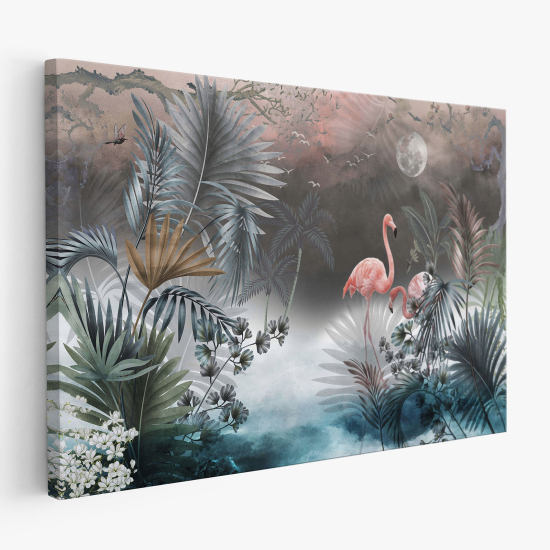 Canvas Print - Pink Flamingos