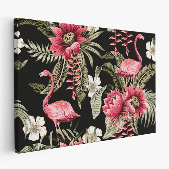 Canvas Print - Pink Flamingos