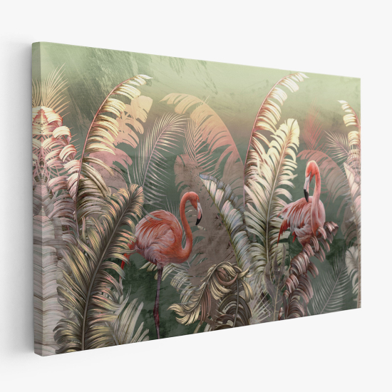 Canvas Print - Pink Flamingos