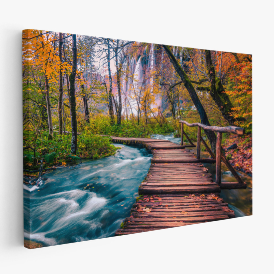 Canvas Print - Pontoon on the river