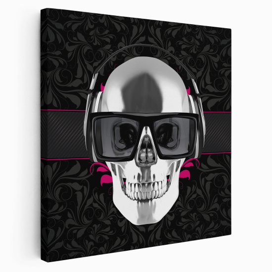 Canvas Print - Skull music