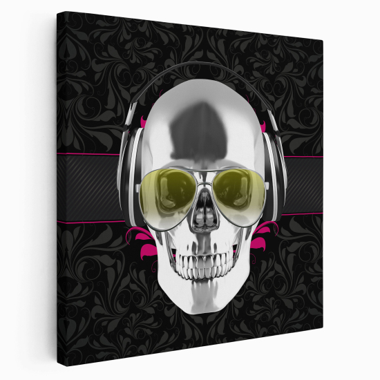 Canvas Print - Skull music