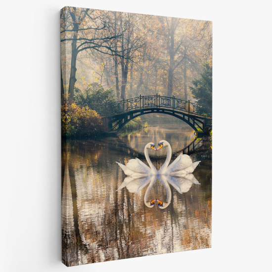 Canvas Print - Swans