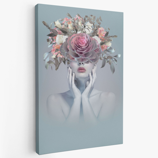 Canvas Print - Woman Flowers