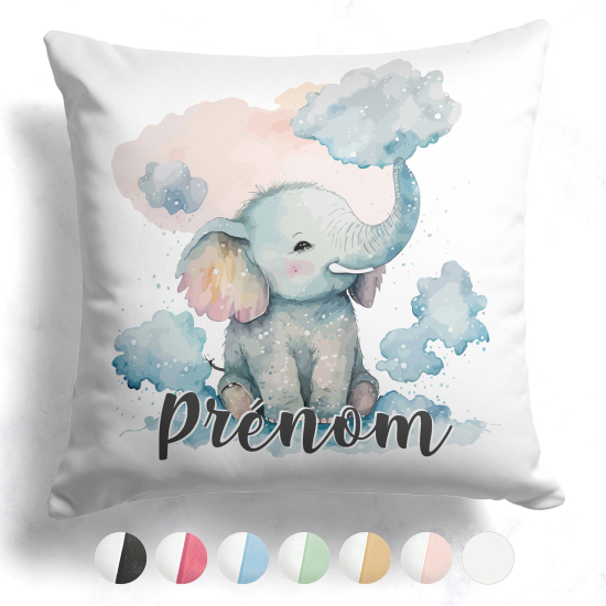 Customized two-tone Pillow - Elephant clouds