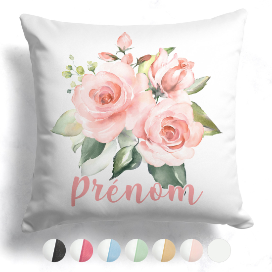 Customized two-tone Pillow - Flowers