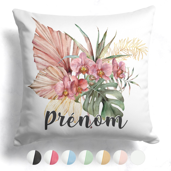 Customized two-tone Pillow - Flowers