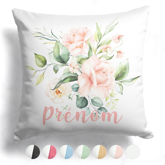 Customized two-tone Pillow - Flowers