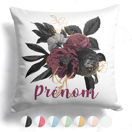 Customized two-tone Pillow - Flowers