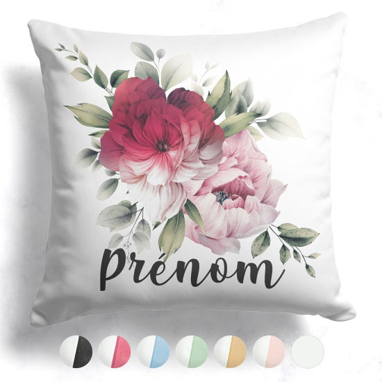 Customized two-tone Pillow - Flowers