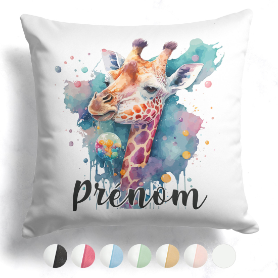 Customized two-tone Pillow - Giraffe