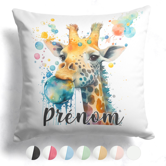 Customized two-tone Pillow - Giraffe