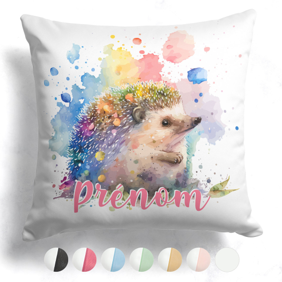 Customized two-tone Pillow - Hedgehog