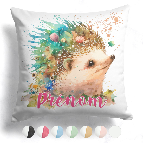 Customized two-tone Pillow - Hedgehog