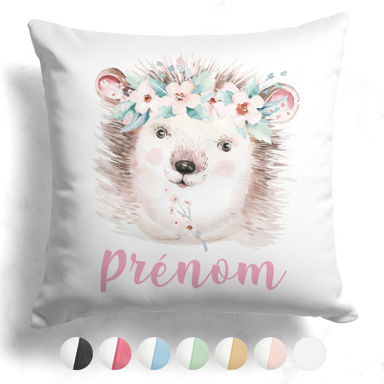 Customized two-tone Pillow - Hedgehog