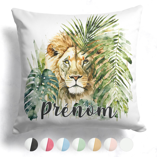 Customized two-tone Pillow - Lion jungle