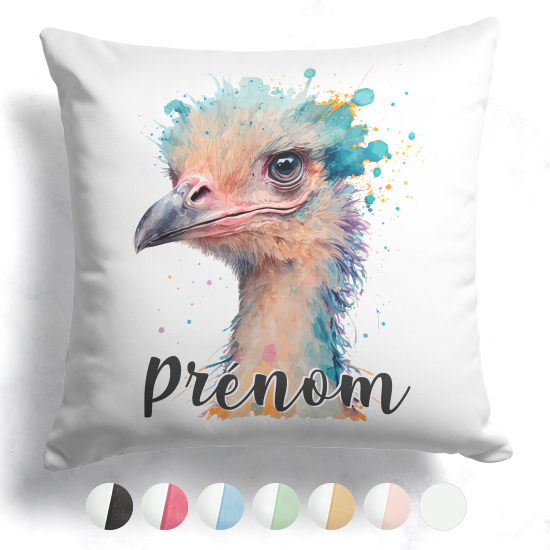 Customized two-tone Pillow - Ostrich