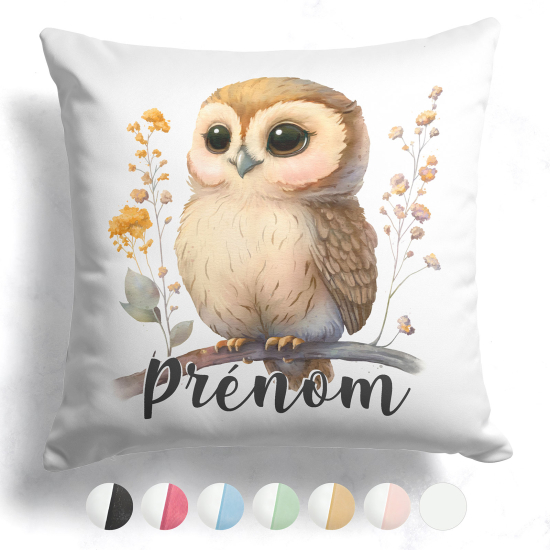 Customized two-tone Pillow - Owl