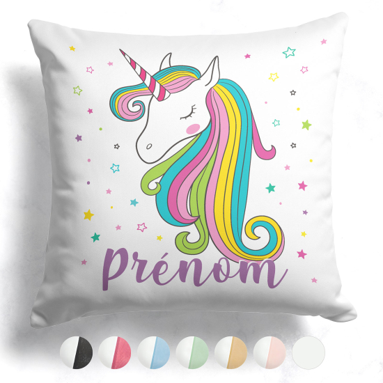 Customized two-tone Pillow - Pretty unicorn stars