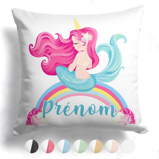 Customized two-tone Pillow - Rainbow Siren