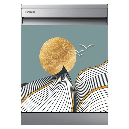 Dishwasher Sticker - Abstract Landscape