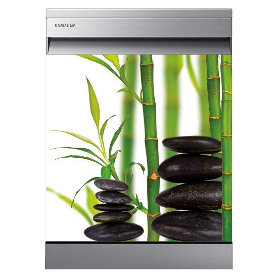 Dishwasher Sticker - Bamboo pebbles