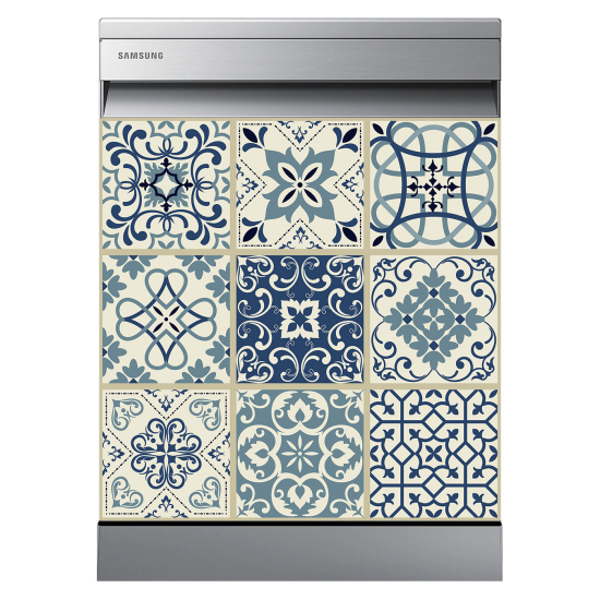 Dishwasher Sticker - Cement tiles