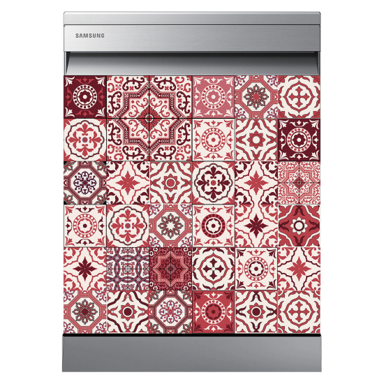 Dishwasher Sticker - Cement tiles