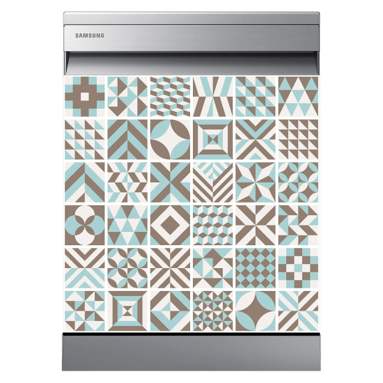 Dishwasher Sticker - Cement tiles