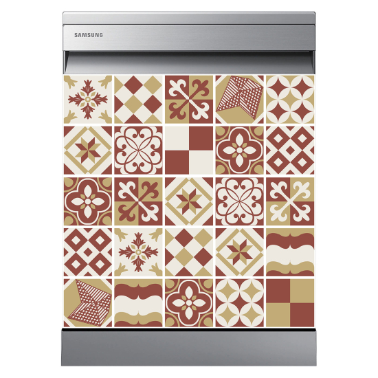 Dishwasher Sticker - Cement tiles