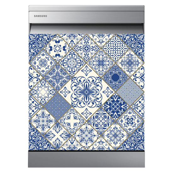 Dishwasher Sticker - Cement tiles