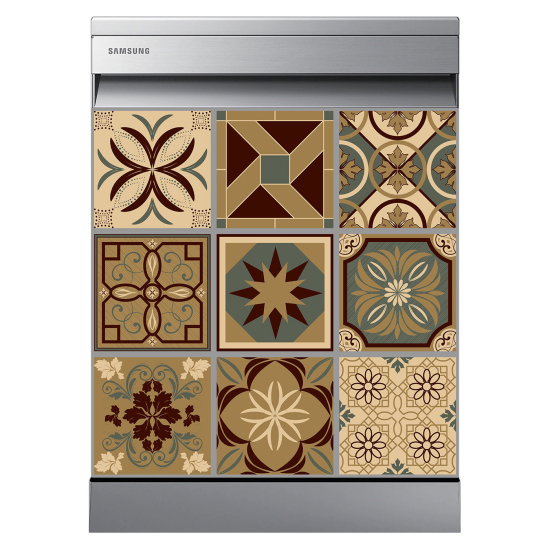 Dishwasher Sticker - Cement tiles