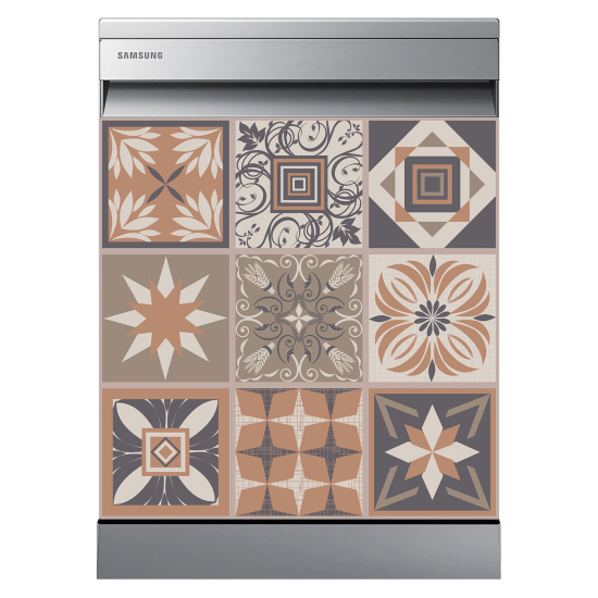 Dishwasher Sticker - Cement tiles