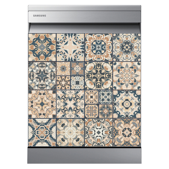 Dishwasher Sticker - Cement tiles