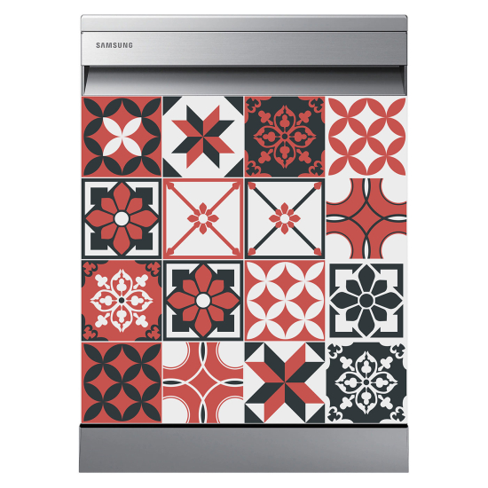 Dishwasher Sticker - Cement tiles