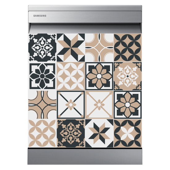 Dishwasher Sticker - Cement tiles