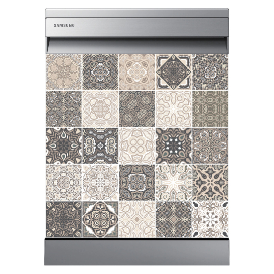 Dishwasher Sticker - Cement tiles