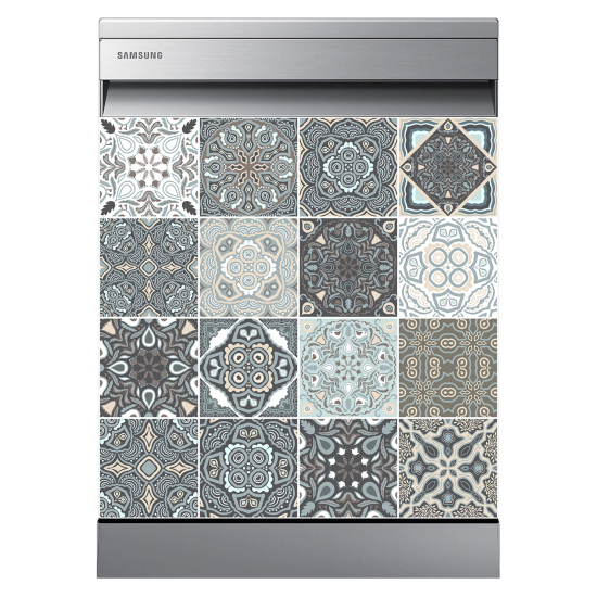 Dishwasher Sticker - Cement tiles