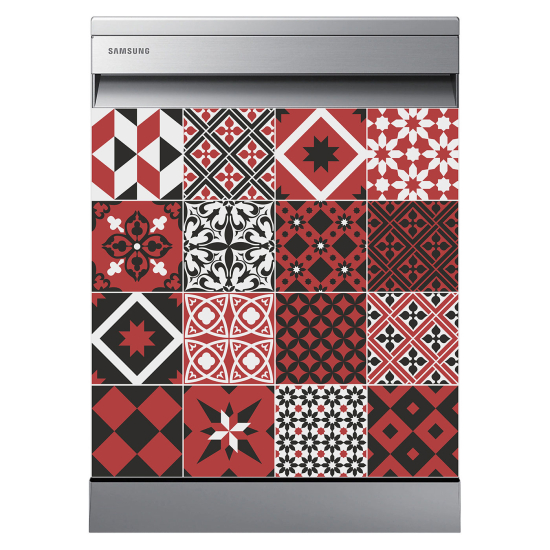 Dishwasher Sticker - Cement tiles