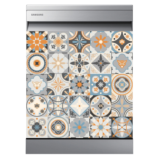 Dishwasher Sticker - Cement tiles