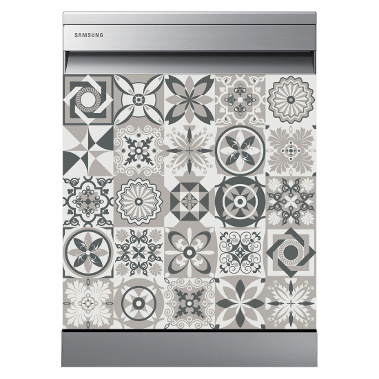 Dishwasher Sticker - Cement tiles