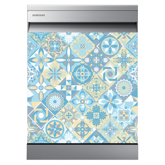 Dishwasher Sticker - Cement tiles