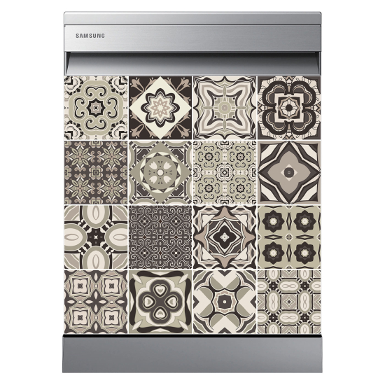 Dishwasher Sticker - Cement tiles