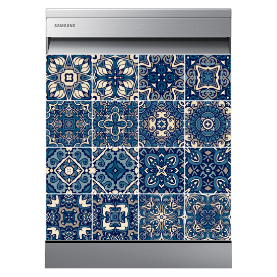 Dishwasher Sticker - Cement tiles