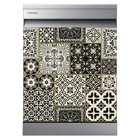 Dishwasher Sticker - Cement tiles