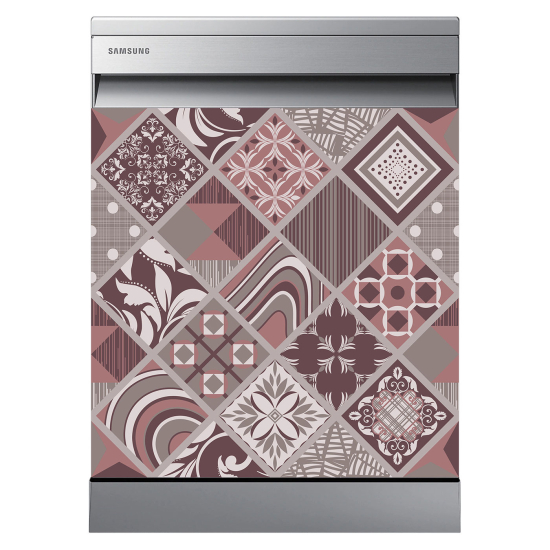 Dishwasher Sticker - Cement tiles