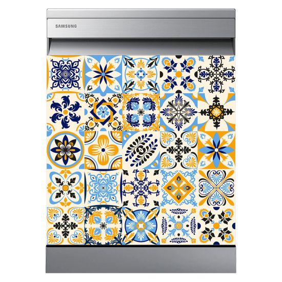 Dishwasher Sticker - Cement tiles